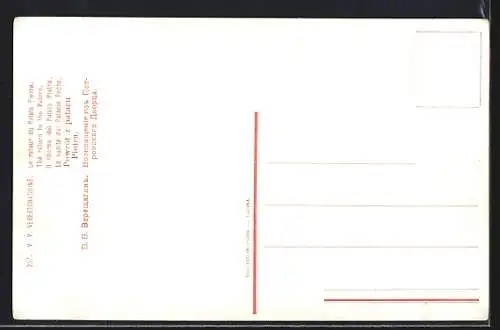 Künstler-AK Le retour du Palais Pierre, franz. Kavalleristen in einer zerstörten Stadt, Befreiungskriege