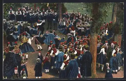 AK Schwalm, Schwälmer Kirmes, Original Schwälmer Tanz