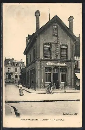 AK Bar-sur-Seine, La Poste