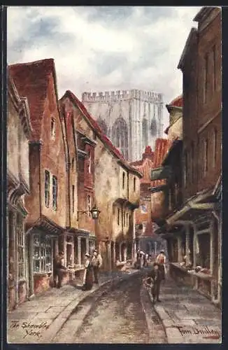 Künstler-AK York, The Shambles