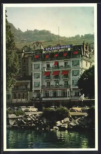 AK Montreux, Blick auf Hotel Splendid