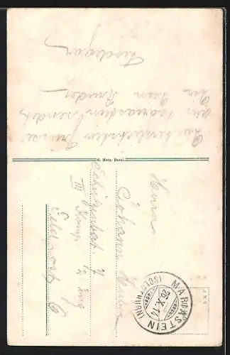 AK Mariastein, Klosterkirche, Gnadenkapelle und Wappen