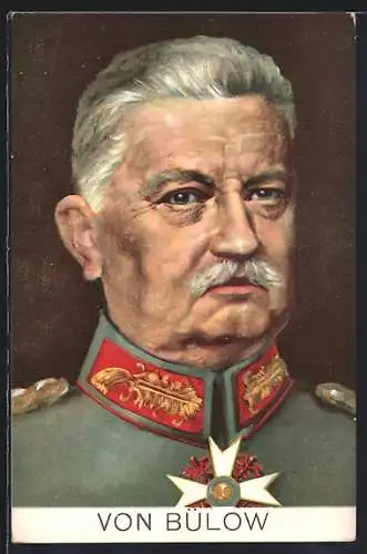 AK Generalfeldmarschall von Bülow in Uniform, Porträt