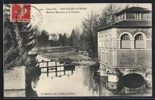 AK Chatillon-sur-Seine, Moulins Marmont et le Chateau