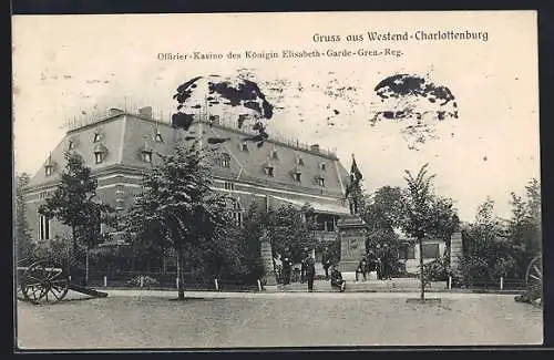 AK Westend-Charlottenburg, Offizier-Kasino des Königin Elisabeth-Garde-Grenadier-Regiments