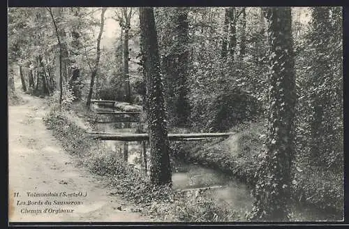 AK Valmondois, Les Bords du Sausseron, Chemin d`Orgemont