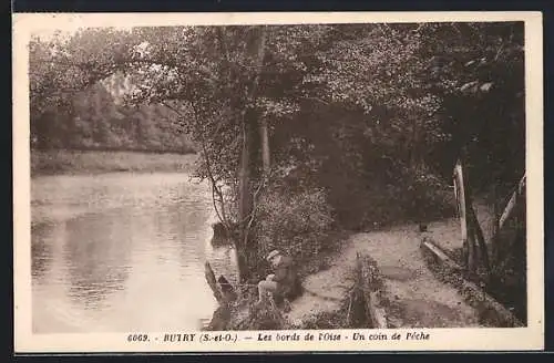 AK Butry, Les bords de l`Oise, Un coin de pêche