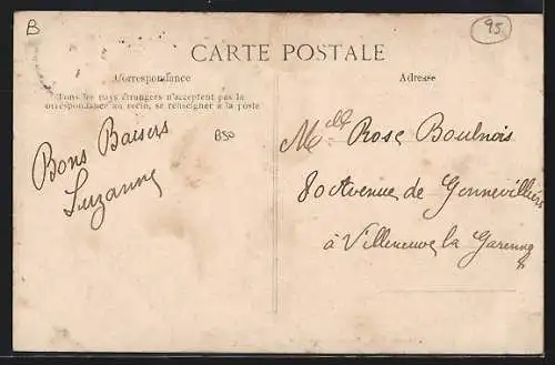 AK Bouffémont, Le Château, Vue Générale du Parc
