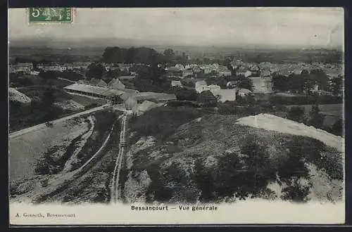 AK Bessancourt, Vue générale du village et de la campagne environnante