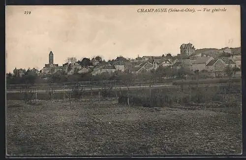 AK Champagne, Vue générale du village