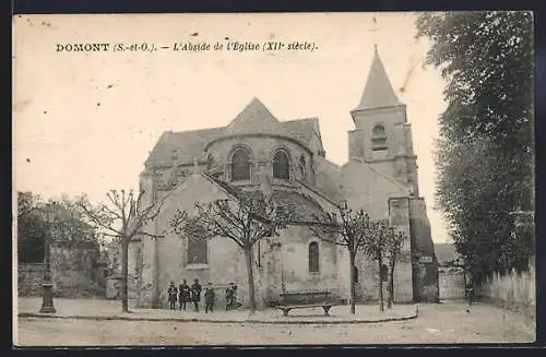 AK Domont, L`Abside de l`église