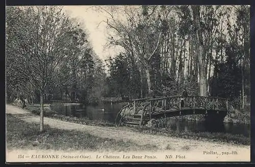 AK Eaubonne, Le Château, Les Deux Ponts