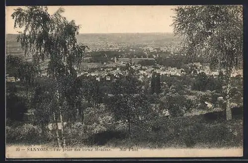 AK Sannois, Vue prise des vieux Moulins