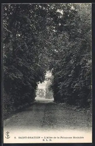 AK Saint-Gratien, L`Allée de la Princesse Mathilde