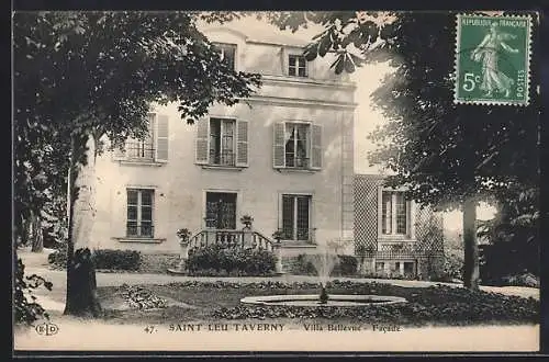 AK Saint-Leu-Taverny, Villa Bellevue, Facade
