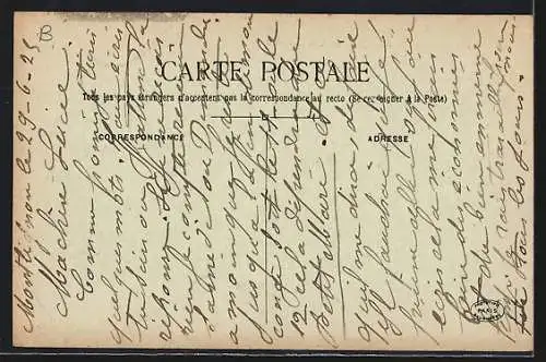 AK Montlignon, Château de Montlignon avec grand arbre à proximité