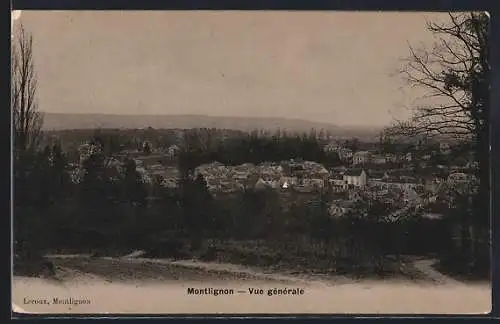 AK Montlignon, Vue générale du village et de la campagne environnante