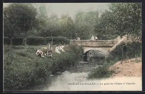 AK Nesles-la-Vallée, Le pont de l`Orme à Verville