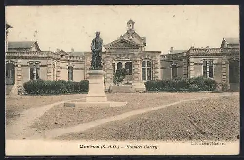 AK Marines, Hospices Cartry et statue devant le bâtiment