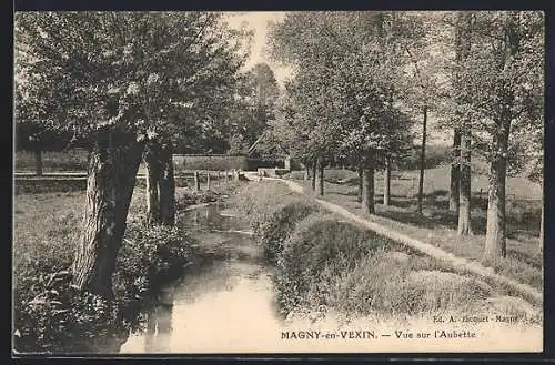 AK Magny-en-Vexin, Vue sur l`Aubette