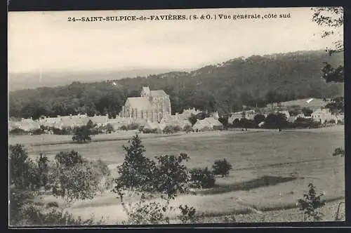 AK Saint-Sulpice-de-Favières, Vue générale, côté sud