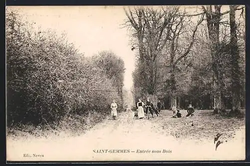 AK Saint-Gemmes, Entrée sous Bois
