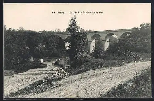 AK Méry, Le Viaduc du chemin de fer
