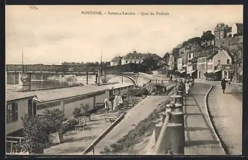 AK Pontoise, Bateaux-Lavoirs, Quai du Pothuis