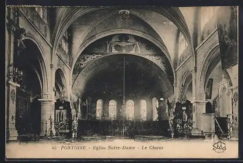 AK Pontoise, Église Notre-Dame, Le Choeur