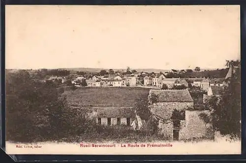 AK Rueil-Seraincourt, La Route de Frémainville