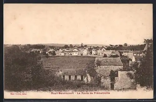 AK Rueil-Seraincourt, La Route de Frémainville