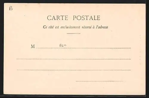 AK Vaucelles-Taverny, Vue du manoir et reflet dans le lac