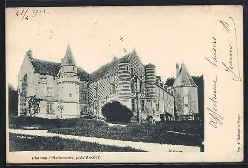AK Hallincourt, Château d`Hallincourt près Magny