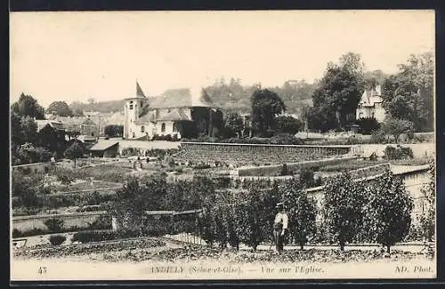 AK Andilly, Vue sur l`Église