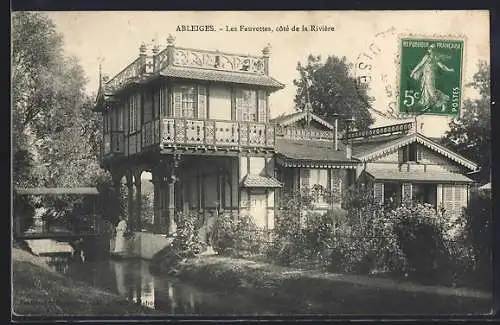 AK Ableiges, Les Fauvettes, côté de la Rivière