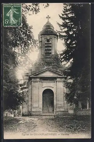 AK Champlatreux, Église de Champlâtreux, Entrée