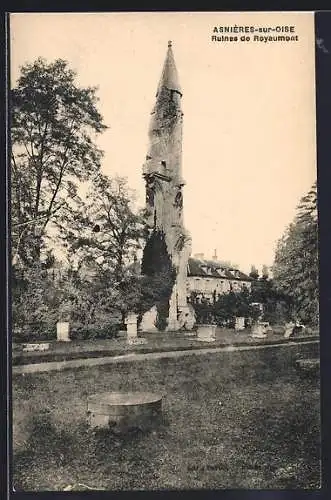 AK Asnières-sur-Oise, Ruines de Royaumont
