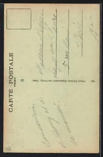 AK Saint-Leu-la-Forêt, Chemin conduisant à l`église de Taverny