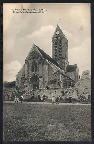 AK Grisy-les-Plâtres, Église Saint-Caprais