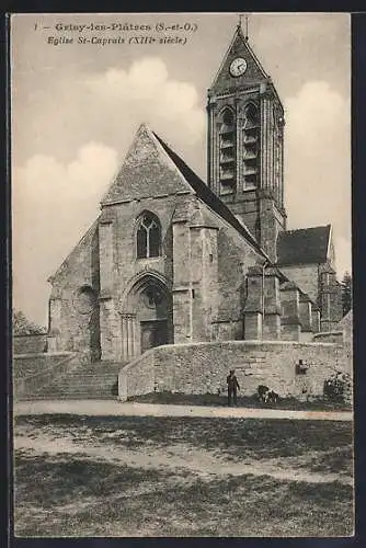 AK Grisy-les-Plâtres, Église St-Caprais (XIIIe siècle)