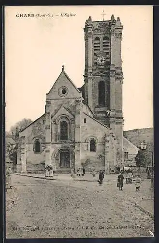AK Chars, L`Église et la place du village