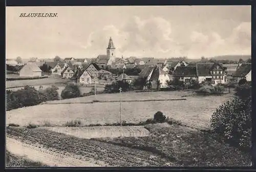 AK Blaufelden, Blick über die Ortschaft