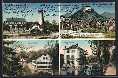 AK Weinsberg, Weibertreu, Wartberg, Jägerhaus, Trappensee