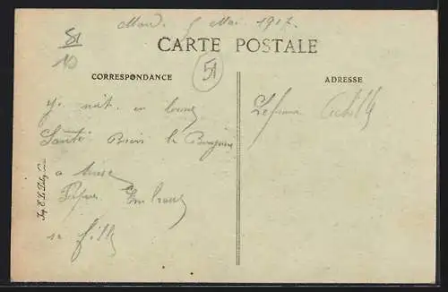 AK Fismes, Pl, ace de l`Hotel-de-Ville