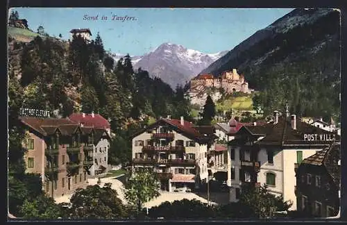 AK Sand in Taufers, Gasthof Elefant und Gasthof Post