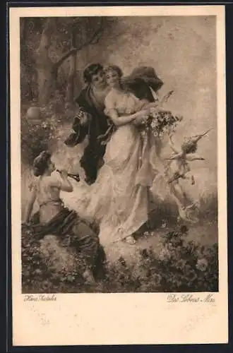 Künstler-AK Hans Zatzka: Des Lebens Mai