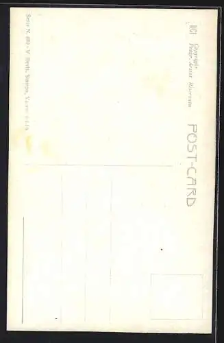 Künstler-AK Liebespaar beim Kuss, Art Deco