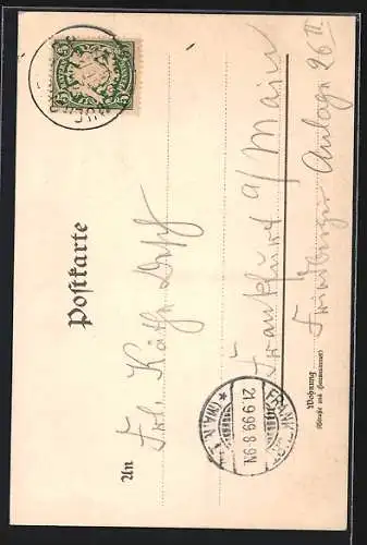 AK Gesicht eines Kindes mit Sternenhimmel