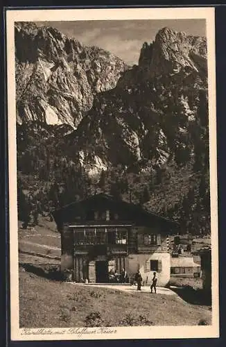 AK Kaindlhütte mit Scheffauer Kaiser