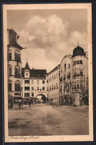 AK Rattenberg, Strassenpartie im Ort